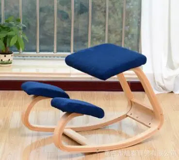 Ergonomic Wooden Kneeling Chair – Posture Support & Back Pain Relief